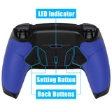 eXtremeRate Remappable Rise4 Remap Kit for PS5 Controller BDM-010/020 - Rubberized Blue - YPFU6003