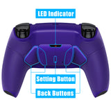 eXtremeRate Remappable Rise4 Remap Kit for PS5 Controller BDM-010/020 - Rubberized Galactic Purple - YPFU6007