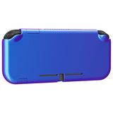 PlayVital Glossy Chameleon Purple Blue Customized Protective Case for NS Switch Lite, Hard Cover Protector for NS Switch Lite - 1 x Black Border Tempered Glass Screen Protector Included - YYNLP001