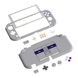 PlayVital Classics SNES Style Protective Grip Case for Nintendo Switch Lite, Hard Cover Protector for Nintendo Switch Lite - Screen Protector & Thumb Grips & Buttons Caps Stickers Included - YYNLY003