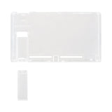 eXtremeRate Transparent Clear Console Back Plate DIY Replacement Housing Shell Case for NS Switch Console with Kickstand JoyCon Shell NOT Included - ZM501