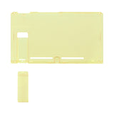 eXtremeRate Amber Yellow Console Back Plate DIY Replacement Housing Shell Case for Nintendo Switch Console with Kickstand - JoyCon Shell NOT Included - ZM509