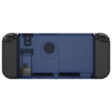 eXtremeRate Clear Deep Ocean Blue Console Back Plate DIY Replacement Housing Shell Case for NS Switch Console with Kickstand - JoyCon Shell NOT Included - ZM512