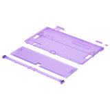 eXtremeRate Clear Atomic Purple Console Back Plate DIY Replacement Housing Shell Case with Kickstand for Nintendo Switch OLED – Console and Joycon NOT Included - ZNSOM5002