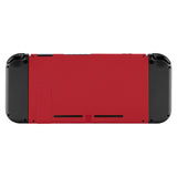 eXtremeRate Soft Touch Grip Passion Red Console Back Plate DIY Replacement Housing Shell Case for NS Switch Console with Kickstand – JoyCon Shell NOT Included - ZP312