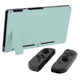 eXtremeRate Light Cyan Console Back Plate DIY Replacement Housing Shell Case for NS Switch Console with Kickstand – JoyCon Shell NOT Included - ZP316