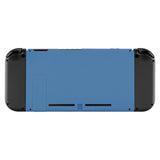 eXtremeRate Soft Touch Grip Airforce Blue Console Back Plate DIY Replacement Housing Shell Case for NS Switch Console with Kickstand – JoyCon Shell NOT Included - ZP318