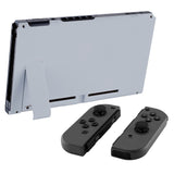 eXtremeRate New Hope Gray Console Back Plate DIY Replacement Housing Shell Case for NS Switch Console with Kickstand – JoyCon Shell NOT Included - ZP322