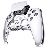 eXtremeRate Chrome Silver Touchpad Front Housing Shell Compatible with ps5 Controller BDM-010/020/030/040, DIY Replacement Shell Custom Touch Pad Cover Compatible with ps5 Controller - ZPFD4002G3