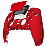 eXtremeRate Chrome Red Touchpad Front Housing Shell Compatible with ps5 Controller BDM-010/020/030/040/050, DIY Replacement Shell Custom Touch Pad Cover Compatible with ps5 Controller - ZPFD4003G3