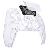 eXtremeRate Clear Touchpad Front Housing Shell Compatible with ps5 Controller BDM-010/020/030/040, DIY Replacement Shell Custom Touch Pad Cover Compatible with ps5 Controller - ZPFM5001G3