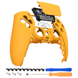 eXtremeRate Caution Yellow Touchpad Front Housing Shell Compatible with ps5 Controller BDM-010/020/030/040, DIY Replacement Shell Custom Touch Pad Cover Faceplate Compatible with ps5 Controller - ZPFP3010G3