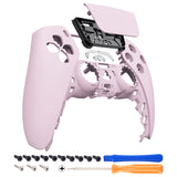 eXtremeRate Cherry Blossoms Pink Touchpad Front Housing Shell Compatible with ps5 Controller BDM-010/020/030/040/050, DIY Replacement Shell Custom Touch Pad Cover Faceplate Compatible with ps5 Controller - ZPFP3012G3