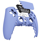 eXtremeRate Light Violet Touchpad Front Housing Shell Compatible with ps5 Controller BDM-010/020/030/040, DIY Replacement Shell Custom Touch Pad Cover Faceplate Compatible with ps5 Controller - ZPFP3015G3