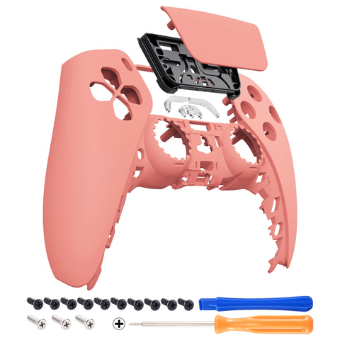 Coral Touchpad Front Housing Shell Compatible with ps5 Controller BDM-010/020/030/040, DIY Replacement Shell Custom Touch Pad Cover Compatible with ps5 Controller - ZPFP3020G3