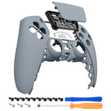 eXtremeRate New Hope Gray Touchpad Front Housing Shell Compatible with ps5 Controller BDM-010/020/030/040/050, DIY Replacement Shell Custom Touch Pad Cover Faceplate Compatible with ps5 Controller - ZPFP3037G3