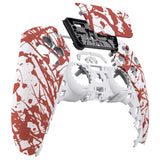 eXtremeRate Blood Patterned Touchpad Front Housing Shell Compatible with ps5 Controller BDM-010/020/030/040, DIY Replacement Shell Custom Touch Pad Cover Compatible with ps5 Controller - ZPFS2004G3