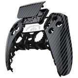 eXtremeRate Graphite Carbon Fiber Pattern Touchpad Front Housing Shell Compatible with ps5 Controller BDM-010/020/030/040, DIY Replacement Shell Custom Touch Pad Cover Compatible with ps5 Controller - ZPFS2005G3