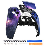 eXtremeRate Nebula Galaxy Pattern Touchpad Front Housing Shell Compatible with ps5 Controller BDM-010/020/030/040, DIY Replacement Shell Custom Touch Pad Cover Compatible with ps5 Controller - ZPFT1001G3