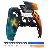 eXtremeRate Orange Star Universe Touchpad Front Housing Shell Compatible with ps5 Controller BDM-010/020/030/040, DIY Replacement Shell Custom Touch Pad Cover Compatible with ps5 Controller - ZPFT1002G3