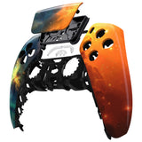 eXtremeRate Orange Star Universe Touchpad Front Housing Shell Compatible with ps5 Controller BDM-010/020/030/040, DIY Replacement Shell Custom Touch Pad Cover Compatible with ps5 Controller - ZPFT1002G3
