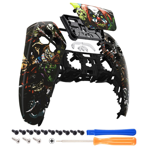 eXtremeRate Scary Party Touchpad Front Housing Shell Compatible with ps5 Controller BDM-010/020/030/040, DIY Replacement Shell Custom Touch Pad Cover Compatible with ps5 Controller - ZPFT1004G3