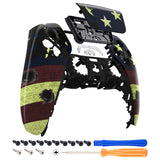 eXtremeRate  US Flag The Stars & Stripes Touchpad Front Housing Shell Compatible with ps5 Controller BDM-010/020/030/040/050, DIY Replacement Shell Custom Touch Pad Cover Compatible with ps5 Controller - ZPFT1014G3