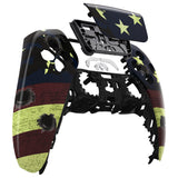 eXtremeRate  US Flag The Stars & Stripes Touchpad Front Housing Shell Compatible with ps5 Controller BDM-010/020/030/040/050, DIY Replacement Shell Custom Touch Pad Cover Compatible with ps5 Controller - ZPFT1014G3