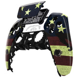 eXtremeRate  US Flag The Stars & Stripes Touchpad Front Housing Shell Compatible with ps5 Controller BDM-010/020/030/040/050, DIY Replacement Shell Custom Touch Pad Cover Compatible with ps5 Controller - ZPFT1014G3