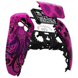 eXtremeRate Darkness Octopus Touchpad Front Housing Shell Compatible with ps5 Controller BDM-010/020/030/040, DIY Replacement Shell Custom Touch Pad Cover Compatible with ps5 Controller - ZPFT1015G3