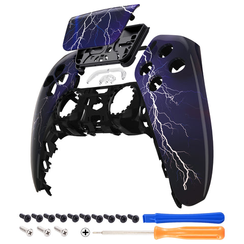 eXtremeRate Purple Storm Touchpad Front Housing Shell Compatible with ps5 Controller BDM-010/020/030/040, DIY Replacement Shell Custom Touch Pad Cover Compatible with ps5 Controller - ZPFT1018G3
