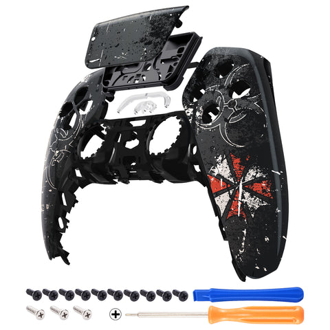 eXtremeRate Biohazard Touchpad Front Housing Shell Compatible with ps5 Controller BDM-010/020/030/040, DIY Replacement Shell Custom Touch Pad Cover Compatible with ps5 Controller - ZPFT1019G3