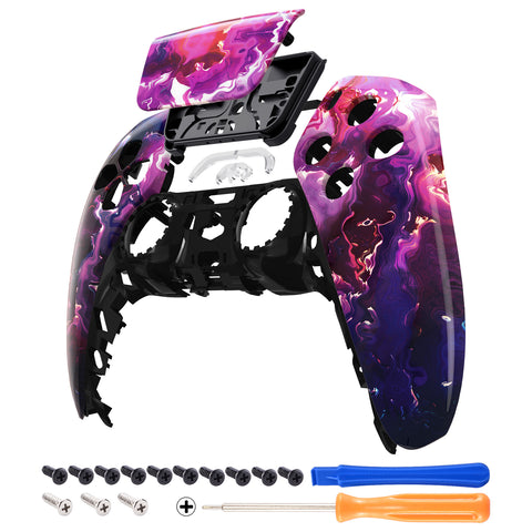 eXtremeRate Lava Touchpad Front Housing Shell Compatible with ps5 Controller BDM-010/020/030/040, DIY Replacement Shell Custom Touch Pad Cover Compatible with ps5 Controller - ZPFT1026G3