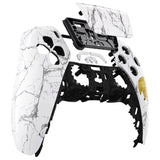 eXtremeRate Marbled Morale Touchpad Front Housing Shell Compatible with ps5 Controller BDM-010/020/030/040, DIY Replacement Shell Custom Touch Pad Cover Compatible with ps5 Controller - ZPFT1040G3