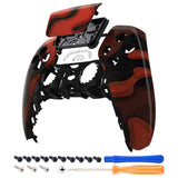 eXtremeRate Red Black Camouflage Touchpad Front Housing Shell Compatible with ps5 Controller BDM-010/020/030/040/050, DIY Replacement Shell Custom Touch Pad Cover Compatible with ps5 Controller - ZPFT1048G3