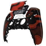 eXtremeRate Red Black Camouflage Touchpad Front Housing Shell Compatible with ps5 Controller BDM-010/020/030/040, DIY Replacement Shell Custom Touch Pad Cover Compatible with ps5 Controller - ZPFT1048G3