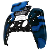 eXtremeRate Blue Black Camouflage Touchpad Front Housing Shell Compatible with ps5 Controller BDM-010/020/030/040, DIY Replacement Shell Custom Touch Pad Cover Compatible with ps5 Controller - ZPFT1050G3