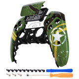 eXtremeRate Army Mecha Touchpad Front Housing Shell Compatible with ps5 Controller BDM-010/020/030/040/050, DIY Replacement Shell Custom Touch Pad Cover Compatible with ps5 Controller - ZPFT1053G3