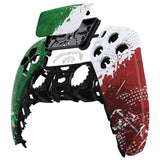 eXtremeRate Impression Italy Flag Touchpad Front Housing Shell Compatible with ps5 Controller BDM-010/020/030/040/050, DIY Replacement Shell Custom Touch Pad Cover Compatible with ps5 Controller - ZPFT1061G3