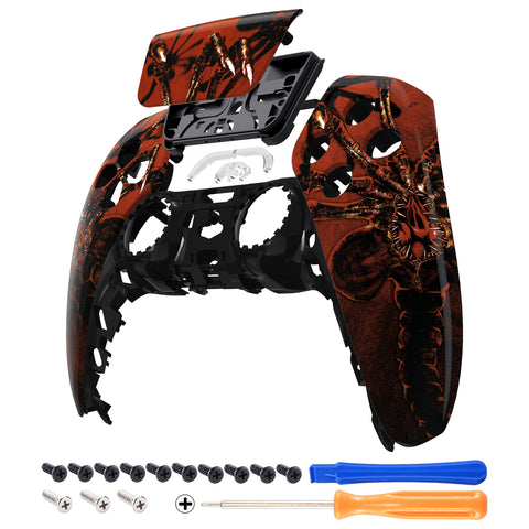 eXtremeRate Alien Fear Touchpad Front Housing Shell Compatible with ps5 Controller BDM-010/020/030/040, DIY Replacement Shell Custom Touch Pad Cover Compatible with ps5 Controller - ZPFT1069G3
