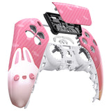 eXtremeRate Easter Rabbit Touchpad Front Housing Shell Compatible with ps5 Controller BDM-010/020/030/040, DIY Replacement Shell Custom Touch Pad Cover Compatible with ps5 Controller - ZPFT1076G3