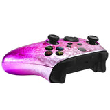 eXtremeRate Ice Flake Magenta Replacement Handles Shell for Xbox Series X / S Controller, Custom Side Rails Panels Front Housing Shell Faceplate for Xbox Core Controller - Controller NOT Included - ZX3D408