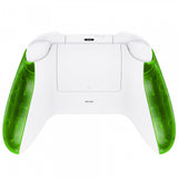 eXtremeRate Clear Green Replacement Handles Shell for Xbox Series X Controller, Custom Side Rails Panels Front Housing Shell Faceplate for Xbox Series S Controller - Controller NOT Included - ZX3M503