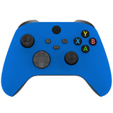 eXtremeRate Soft Touch Blue Replacement Handles Shell for Xbox Series X Controller, Custom Side Rails Panels Front Housing Shell Faceplate for Xbox Series S Controller - Controller NOT Included - ZX3P305