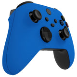 eXtremeRate Soft Touch Blue Replacement Handles Shell for Xbox Series X Controller, Custom Side Rails Panels Front Housing Shell Faceplate for Xbox Series S Controller - Controller NOT Included - ZX3P305