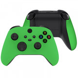 eXtremeRate Soft Touch Green Replacement Handles Shell for Xbox Series X Controller, Custom Side Rails Panels Front Housing Shell Faceplate for Xbox Series S Controller - Controller NOT Included - ZX3P306