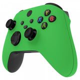 eXtremeRate Soft Touch Green Replacement Handles Shell for Xbox Series X Controller, Custom Side Rails Panels Front Housing Shell Faceplate for Xbox Series S Controller - Controller NOT Included - ZX3P306
