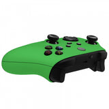 eXtremeRate Soft Touch Green Replacement Handles Shell for Xbox Series X Controller, Custom Side Rails Panels Front Housing Shell Faceplate for Xbox Series S Controller - Controller NOT Included - ZX3P306