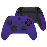 eXtremeRate Soft Touch Purple Replacement Handles Shell for Xbox Series X Controller, Custom Side Rails Panels Front Housing Shell Faceplate for Xbox Series S Controller - Controller NOT Included - ZX3P307