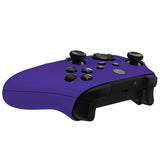 eXtremeRate Soft Touch Purple Replacement Handles Shell for Xbox Series X Controller, Custom Side Rails Panels Front Housing Shell Faceplate for Xbox Series S Controller - Controller NOT Included - ZX3P307